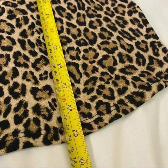 Celeste women’s leopard print top 3XL laced detail half  sleeves - Picture 5 of 8